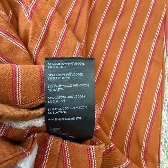 Anthropologie Essential Slim Striped Ankle trousers | Size 4 - Picture 6 of 9